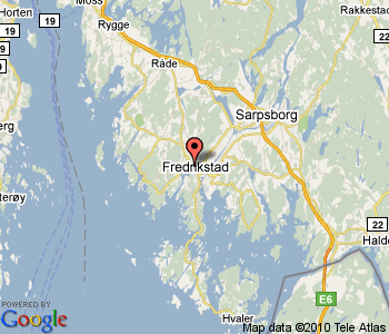 Fredrikstad region map
